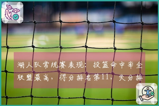 湖人队常规赛表现：投篮命中率全联盟最高，得分排名第11，失分排名第12