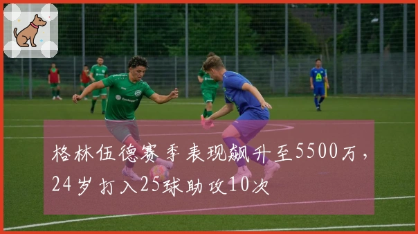 格林伍德赛季表现飙升至5500万，24岁打入25球助攻10次